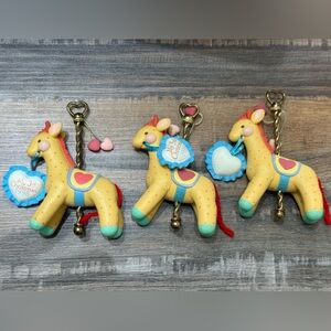 Vintage Carlton Cards “My 3rd Christmas 1998” giraffe carousel ornament